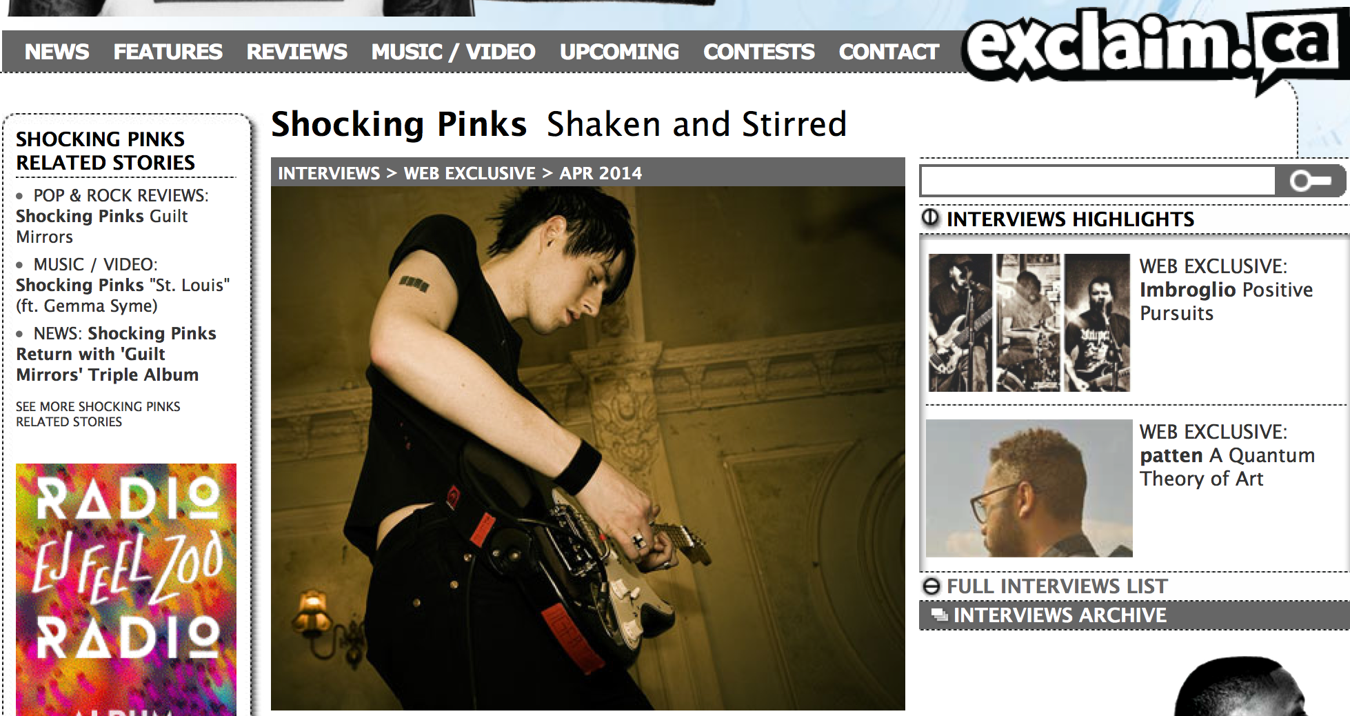 Shaken and Stirred: Exclaim interviews Shocking Pinks