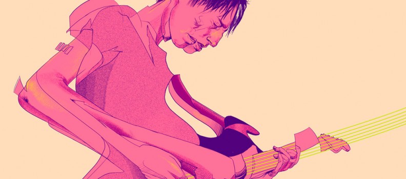 Bandcamp features Shocking Pinks with interview and stunning custom illustration